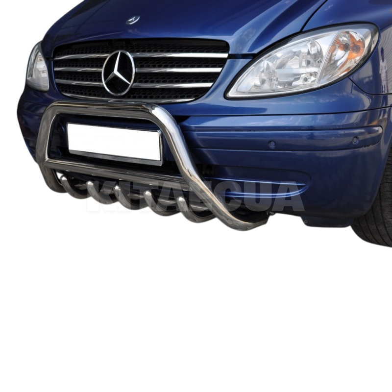 Кенгурятник Mercedes Viano 2004-2014 60мм нержавеющая сталь CAN (dug676762vian) - 4