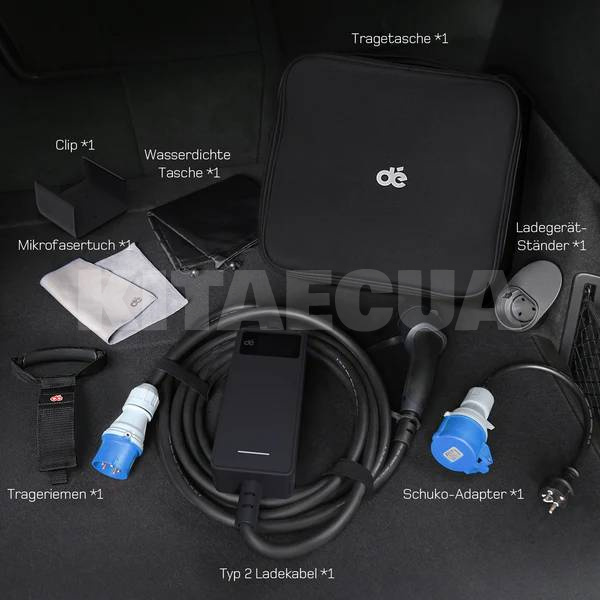 Заряджання Nissan Leaf 7.4 кВт 32А 1-фаза Type 2 (європейське авто) DEPOW (DE7-32-1PH-TP2-C7) - 4