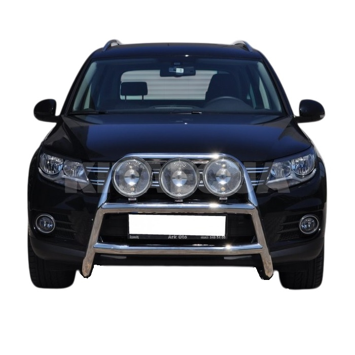 Кенгурятник WT018 Volkswagen Tiguan 2007-2016 нержавеющая сталь CAN (dd22800) - 4