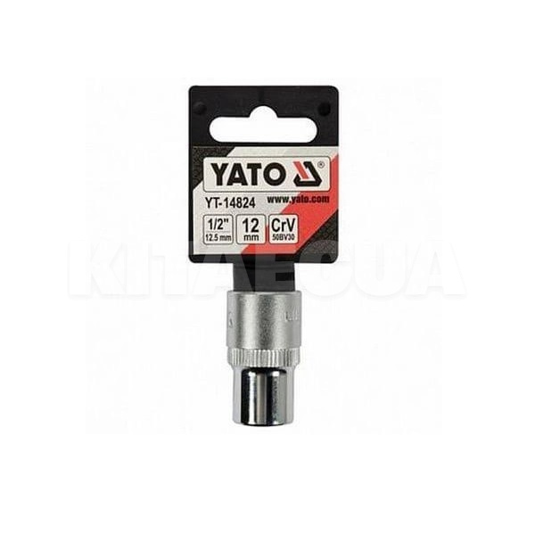 Головка торцевая SPLINE 12 мм 1/2" 38 мм блистер YATO (YT-14824) - 2