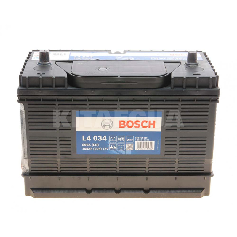 Аккумулятор автомобильный T3 034 105Ач 800А "+" слева Bosch (0 092 L40 340) - 2