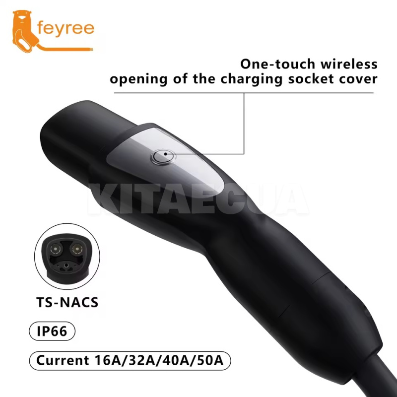 Коннектор для зарядки электромобиля 7.4 кВт 32А Type Tesla 1-фаза FEYREE (CP-NACS) - 2