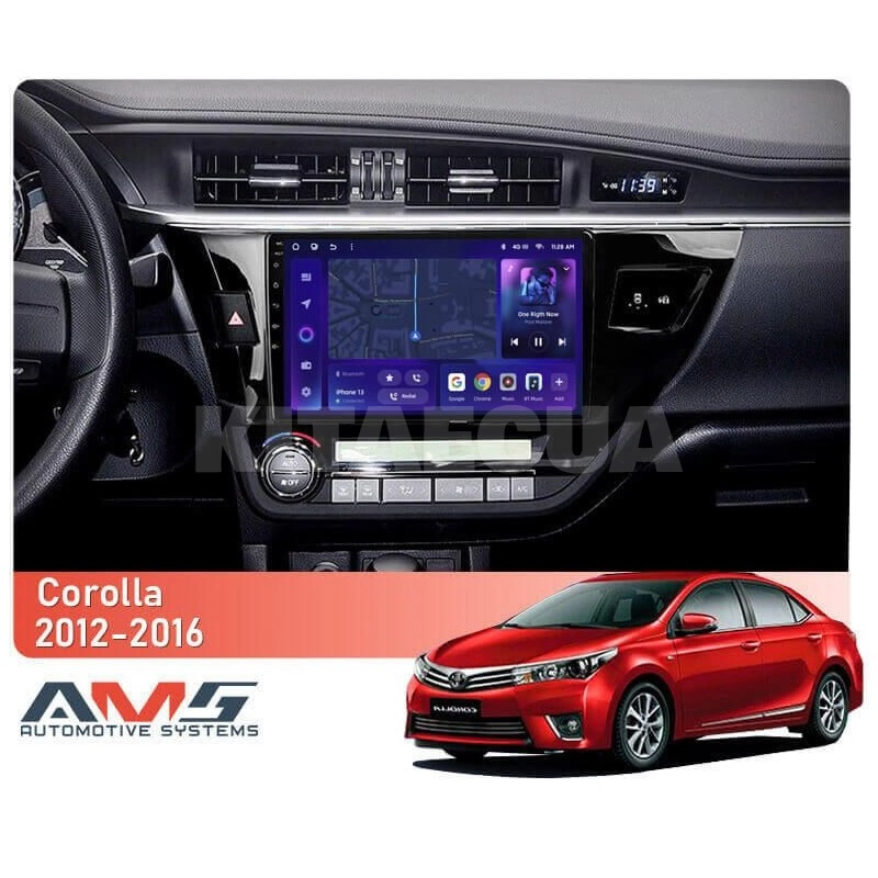 Штатная магнитола MOSS M3 4+32 ГБ 10" Toyota Corolla 11 2012-2016 (B) AMS (50906) - 5