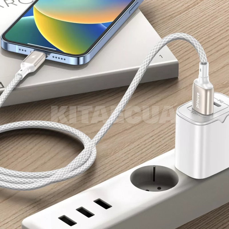 Кабель USB Type-C 2.4A 1м Dense Metal белый PROOVE (504980003) - 3