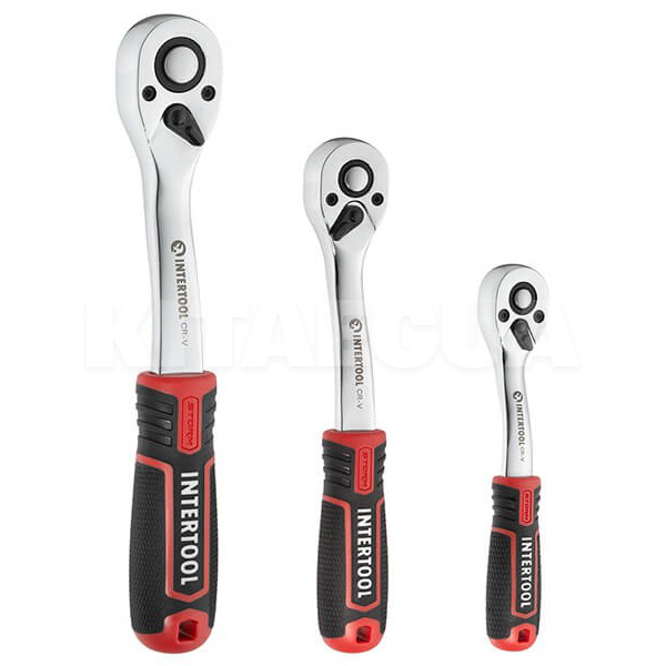 Набор инструментов 1/2" 1/4" 3/8" 219 предметов Intertool (ET-8219) - 2