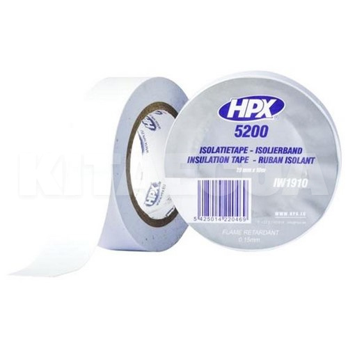Ізолента біла 10 м х 19 мм HPX (HPX IW1910) - 2