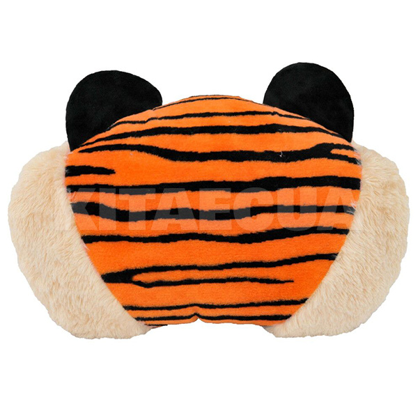 Подушка в машину декоративная "Тигр-Хантер" оранжево-бежевая Tigres (ПД-0416) - 3