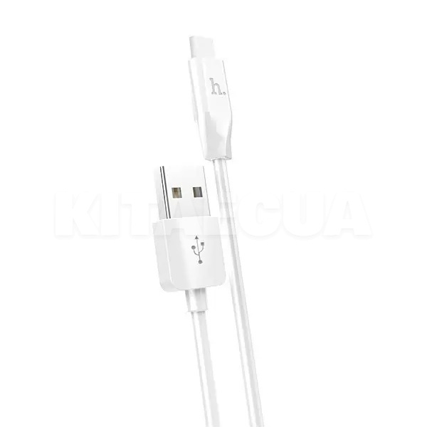Кабель USB Type-C 3A X1 1м білий HOCO (6957531032045)
