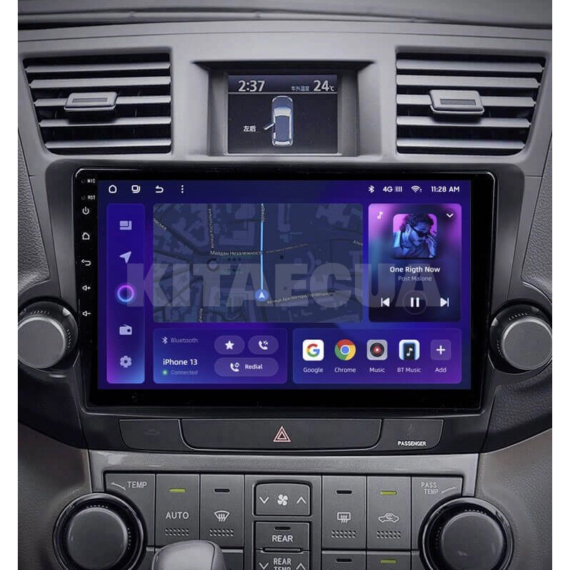 Штатна магнітола MOSS M2 4+32 Gb 10" Toyota Highlander 2 XU40 2007-2013 (F1) AMS (49714) - 2