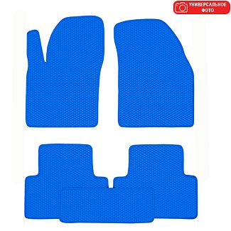 EVA килимки в салон BYD F3 (2013-н.в.) сині BELTEX