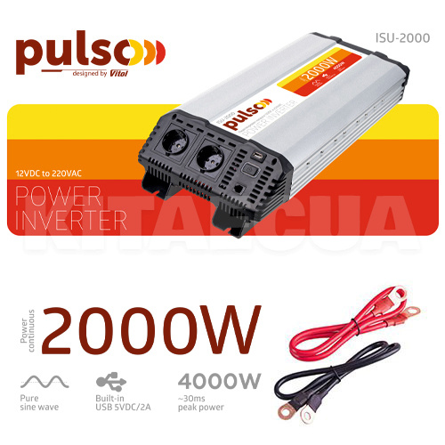 Инвертор 12В-220В 2000Вт PULSO (ISU-2000) - 6