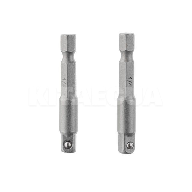 Перехідник Hex 1/4 "на квадрат 1/4" STORM 2шт. Intertool (VT-0234) - 2