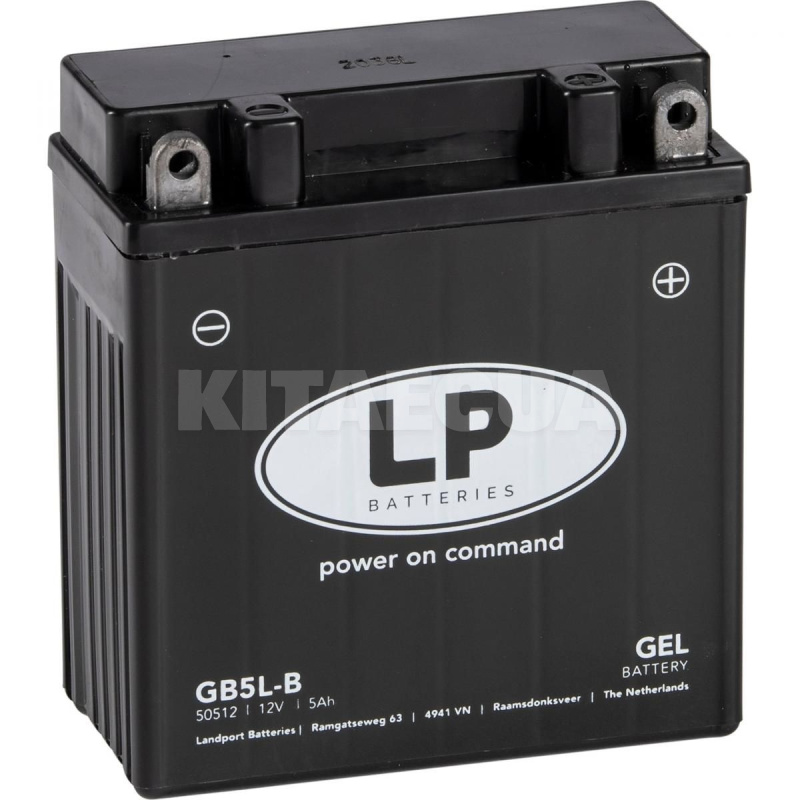 Мото аккумулятор 5Ач 60А "+" справа LP Battery (MG LB5L-B)