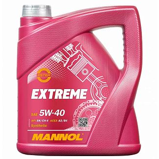 Масло моторне синтетичне 5л 5W-40 Extreme Mannol