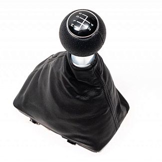 Ручка КПП чорна ABS-пластик для Audi A4 2007-2015р + чохол КПП ABM