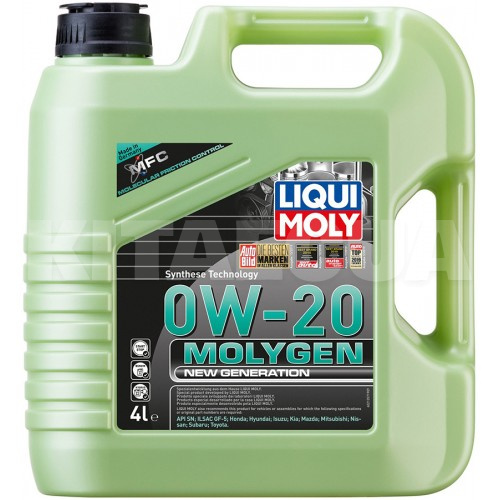 Масло моторное синтетическое 4л 0W-20 Molygen New Generation LIQUI MOLY (21357)