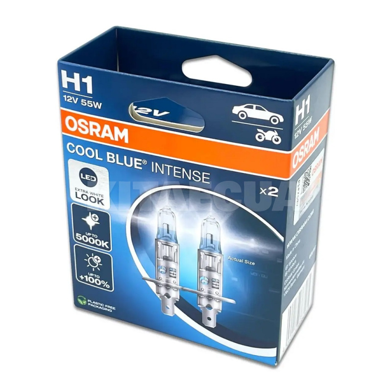 Галогенная лампа H1 55W 12V Cool Blue Intense Next Gen +100% комплект Osram (64150CBN-2HB) - 3