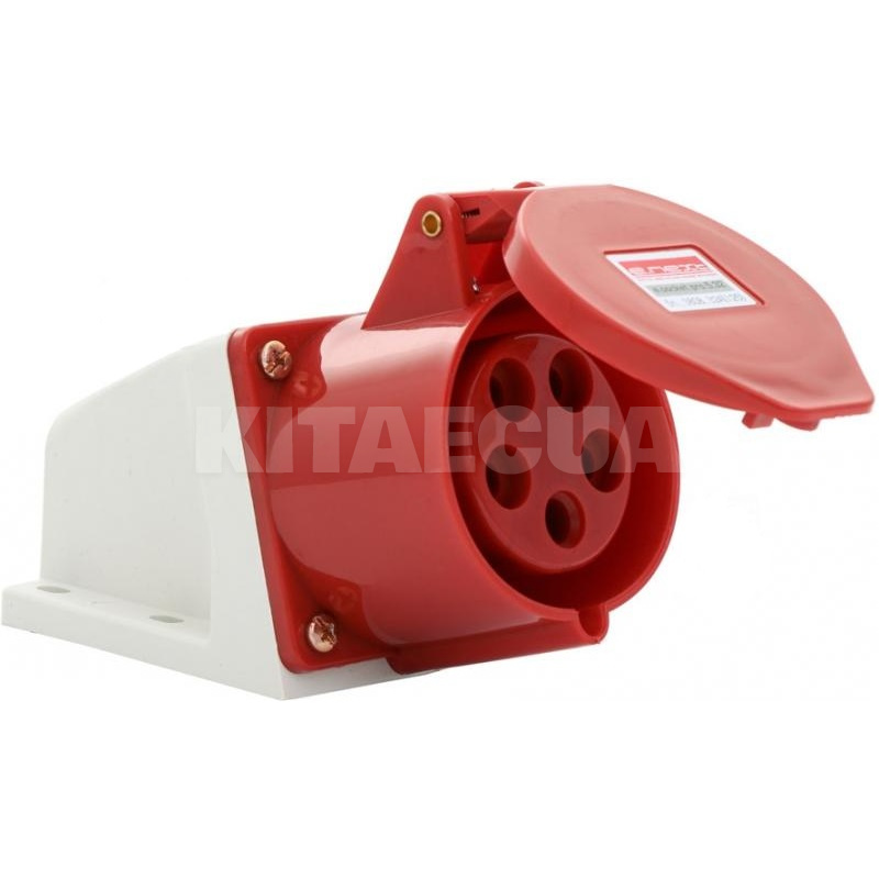 Розетка силова настінна 32A 5-пін 415В червона E.NEXT (3826)