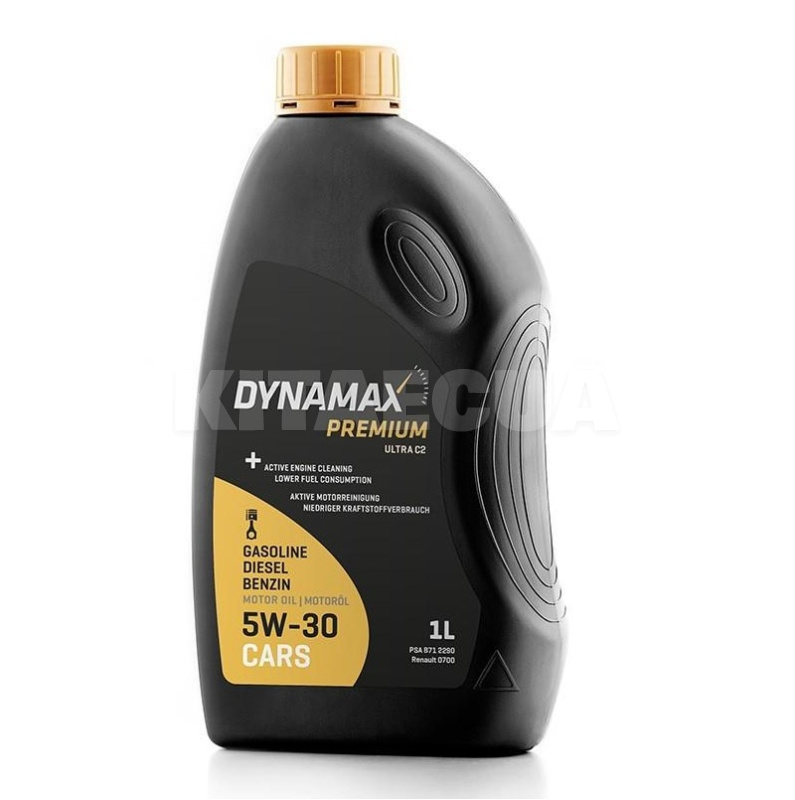 Масло моторное синтетическое 1л 5W-30 PREMIUM ULTRA C2 DYNAMAX (502046)