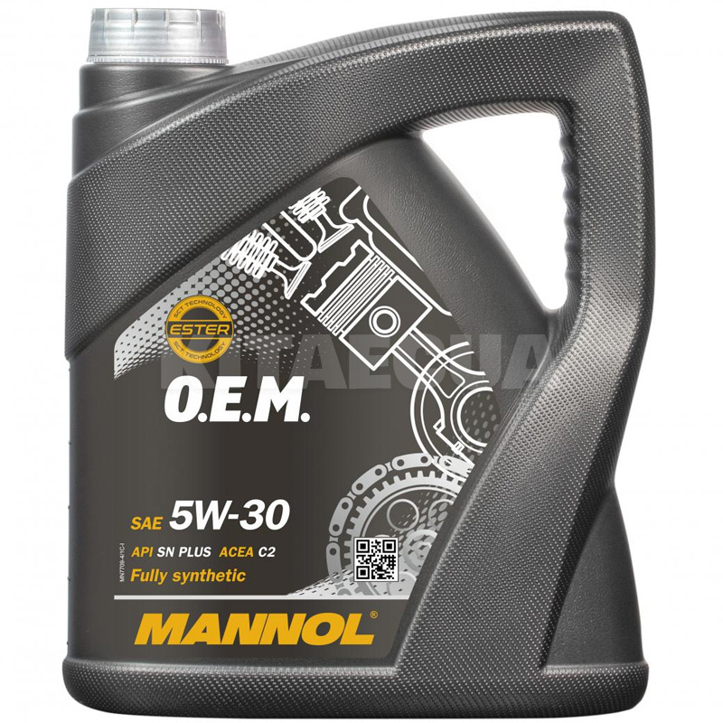 Масло моторне синтетичне 4л 5W-30 O.E.M. for Toyota/Lexus Mannol (MN7709-4)