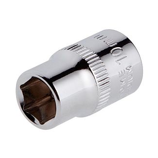 Головка торцевая 6-гранная 10 мм 3/8" Cr-V Intertool