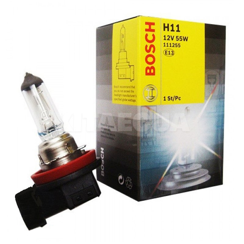 Галогенная лампа H11 55W 12V Pure Light Bosch (BO 1987302084)