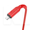 Кабель USB microUSB 2.4A X59 1м червоний HOCO (6931474744906)