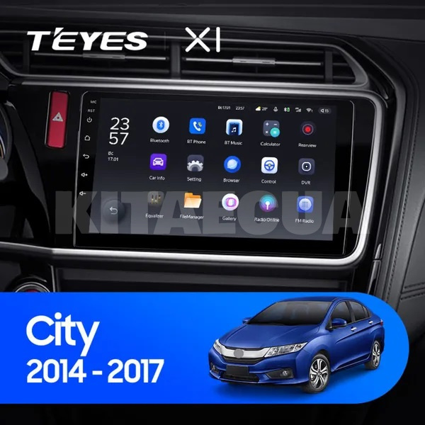 Штатная магнитола X1 2+32Gb 10" Honda City 2014-2017 (B) Teyes (26808)