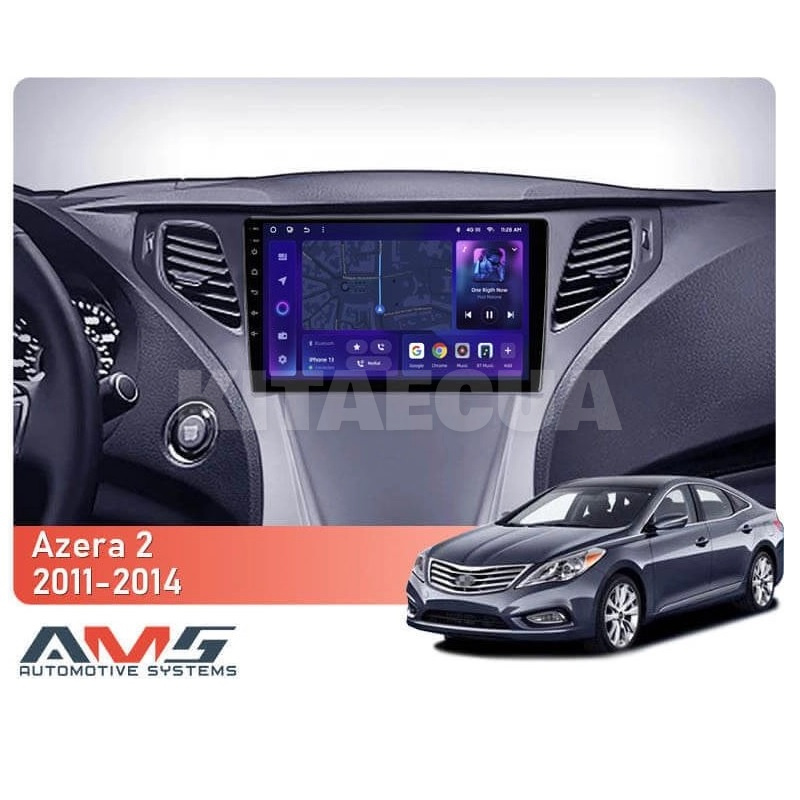 Штатна магнітола MOSS M3 4+32 ГБ 9" Hyundai Azera 2 2011-2014 (L2) AMS (49971) - 2