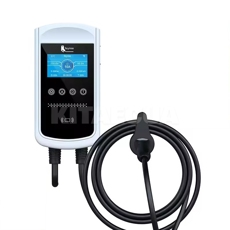 Зарядка для електромобіля Type Tesla 12 кВт 50А 1-фаза Wi-Fi Pisces EV-PRO APP Version FEYREE (FY12-50-1PH-TS-CS-PI)