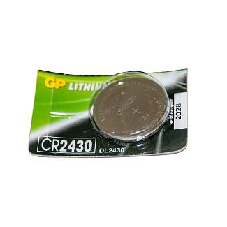 Батарейка дисковая CR2430 3.0В литиевая Lithium Button Cell GP