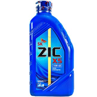 Масло моторное полусинтетическое 1л 15W-40 X5 ZIC