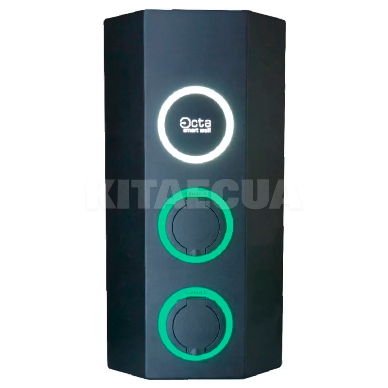 Зарядна станція для електромобіля 44 кВт 32А 3-фазна Type 2 (2 розетки) Octa Energy (W114)