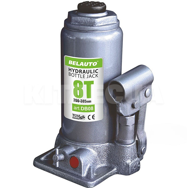 Домкрат гидравлический бутылочный до 8т (200мм-385мм) BELAUTO (DB08)