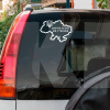 Наклейка на авто "Карта Украины" 200х300 мм белая (KARTA-U36)