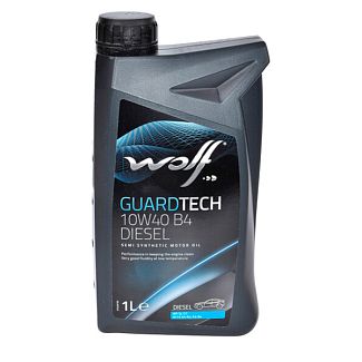 Масло моторное полусинтетическое 1л 10W-40 Guardtech B4 Diesel WOLF