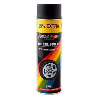 Краска черная 500мл для дисков матовая MOTIP