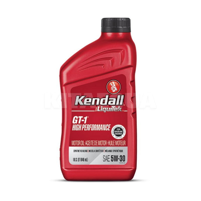 Масло моторное полусинтетическое 0.946л 5W30 GT-1 High Performance Kendall (1081219)