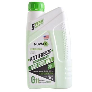 Антифриз-концентрат зелений 1 кг G11 -40°C NOWAX