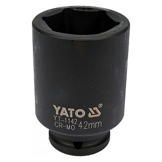 Головка торцевая ударная 6-гранная удлиненная 42 мм 3/4" 90 мм YATO