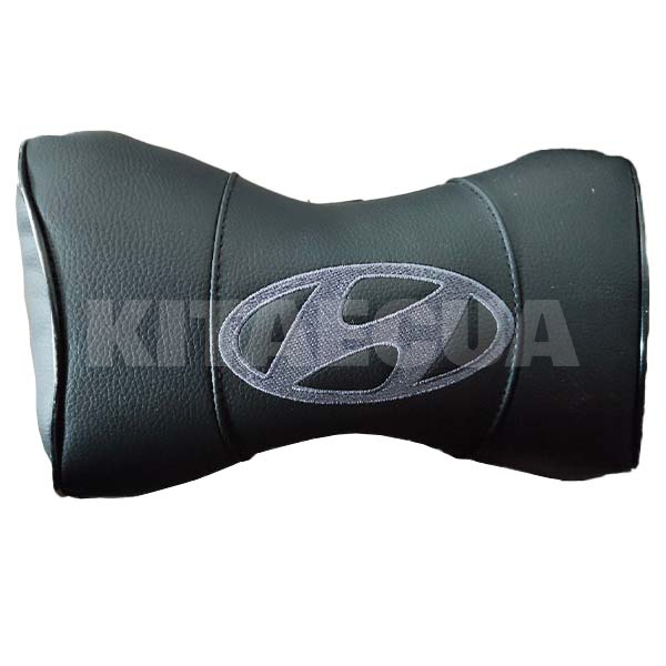 Подушка в машину на підголівник "Hyundai" чорна EMC-Elegant (68501)