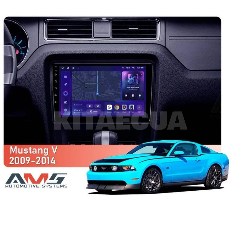 Штатная магнитола MOSS M3 4+32 ГБ 10" Ford Mustang 5 S-197 2009-2014 (F1) AMS (50795) - 2