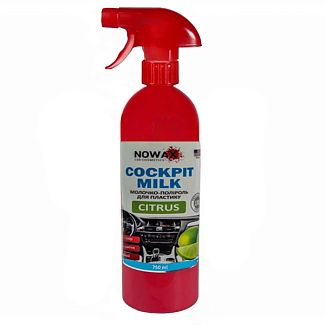 Полироль-молочко для пластика "цитрус" 750мл Cockpit Milk Citrus NOWAX