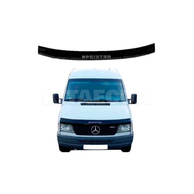 Дефлектор капота (мухобойка) на Mercedes Sprinter (1995-2000) BALATON (MM20195)