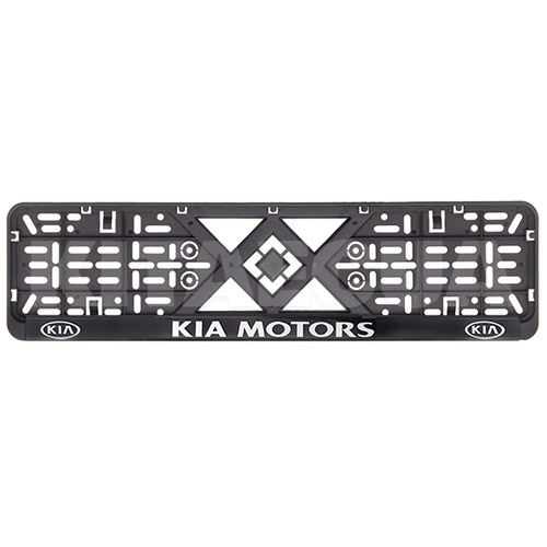 Рамка номерного знака пластик, з рельєфним написом KIA MOTORS VITOL (50266)
