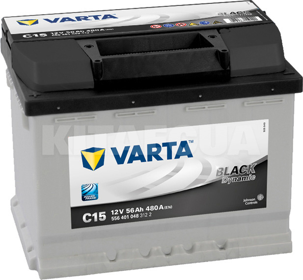 Акумулятор автомобільний 56Ач 480А "+" зліва VARTA (VT 556401BL)
