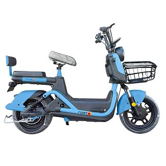 Велоскутер аккумуляторный RITM 60 км 500 Вт голубой + аккумулятор 60В 20Ач FORTE