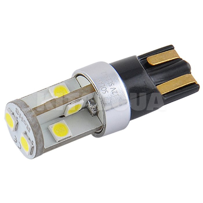 LED лампа для авто Premium Line W2.1x9.5d 10W 6500K (комплект) Solar (SL1342)