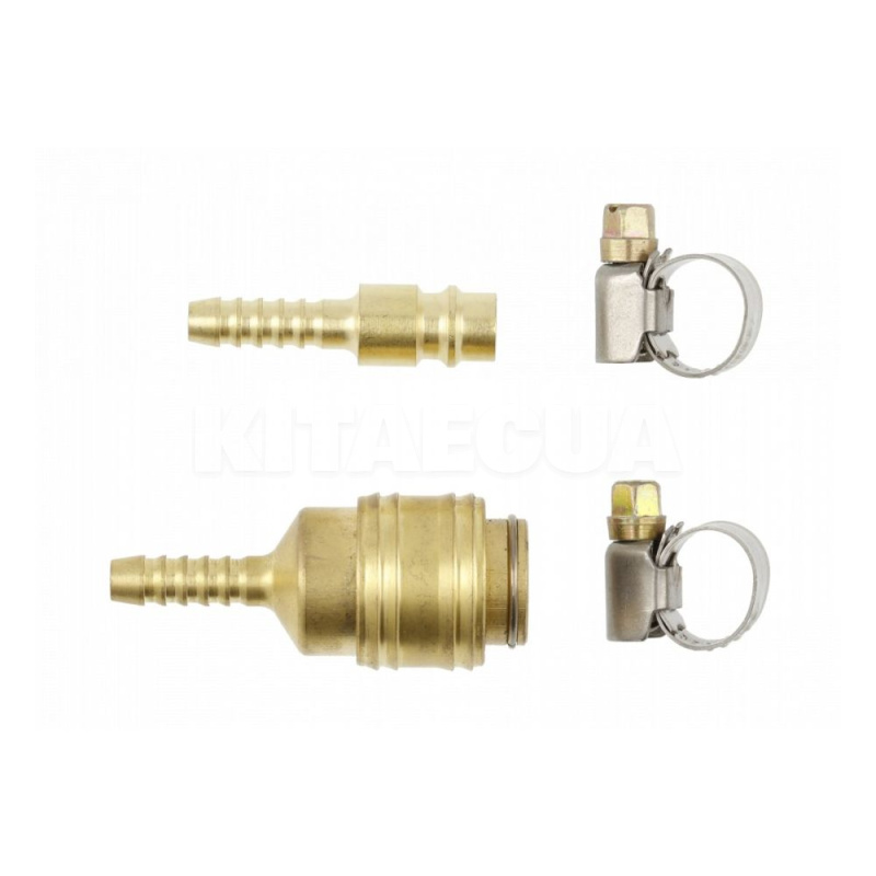 Штуцер для повітряного шланга із затискачем 8 мм 4 шт HOGERT (HT4R821)