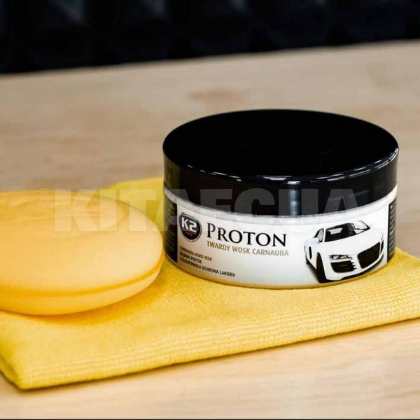 Твердый воск с губкой и тряпкой 200гр Proton K2 (G040) - 4